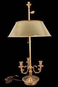 Warren Kessler Brass Bouillotte Lamp