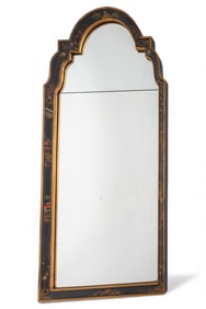 Large Chinoiserie Painted Wall Mirror
