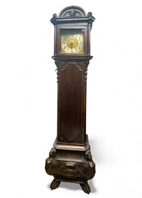 Herschede English Case Antique Grandfather Clock