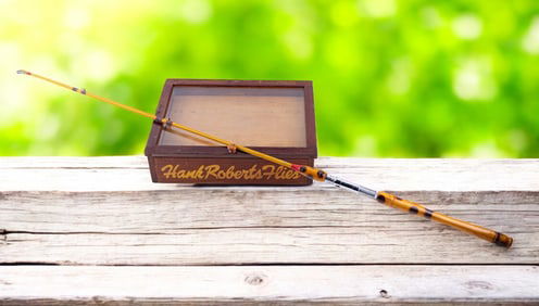 Vintage Ugly Stick Display Case and PlyFlex Rod