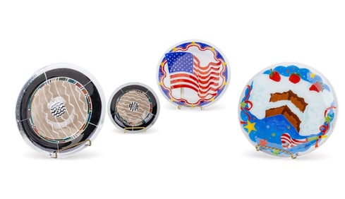 Peggy Karr Art Glass Plates