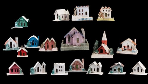 Vintage Putz Houses