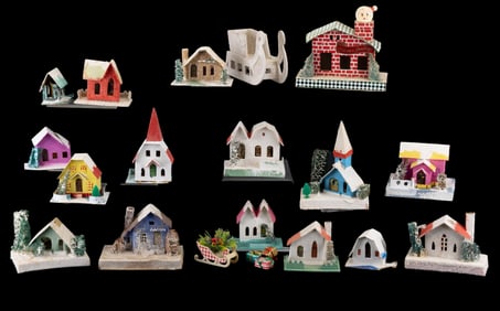 Vintage Putz Christmas Houses