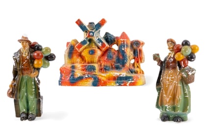 Vintage Chalkware Figures