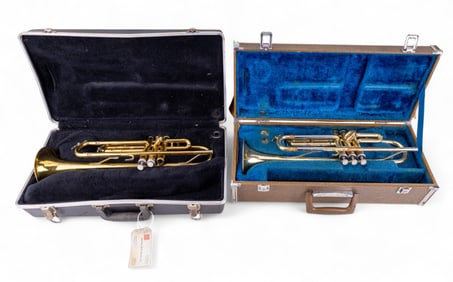Yamaha And King Tempo Trumpets with Cases