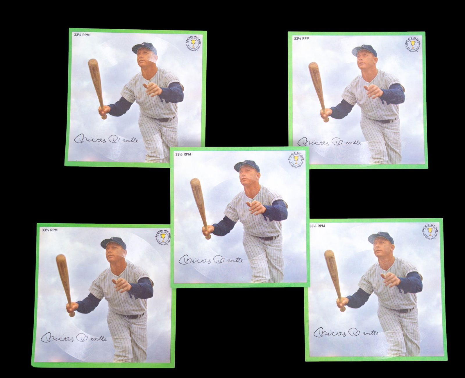 1962 Auravision Mickey Mantle Records (5) (1 of 5)