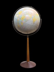 Replogle MCM Globe on Teak Wood Stand