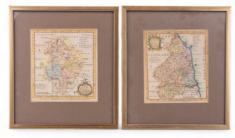 Framed Lithographic Maps