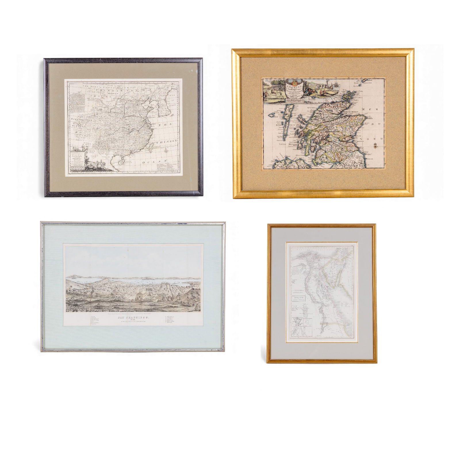 Framed Lithographic Maps (4) (1 of 19)