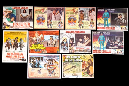 Nine Movie Posters/Lobby Cards 1950-70s