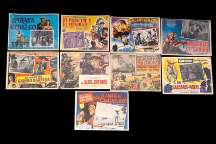 Nine Movie Posters/Lobby Cards 1950-70s
