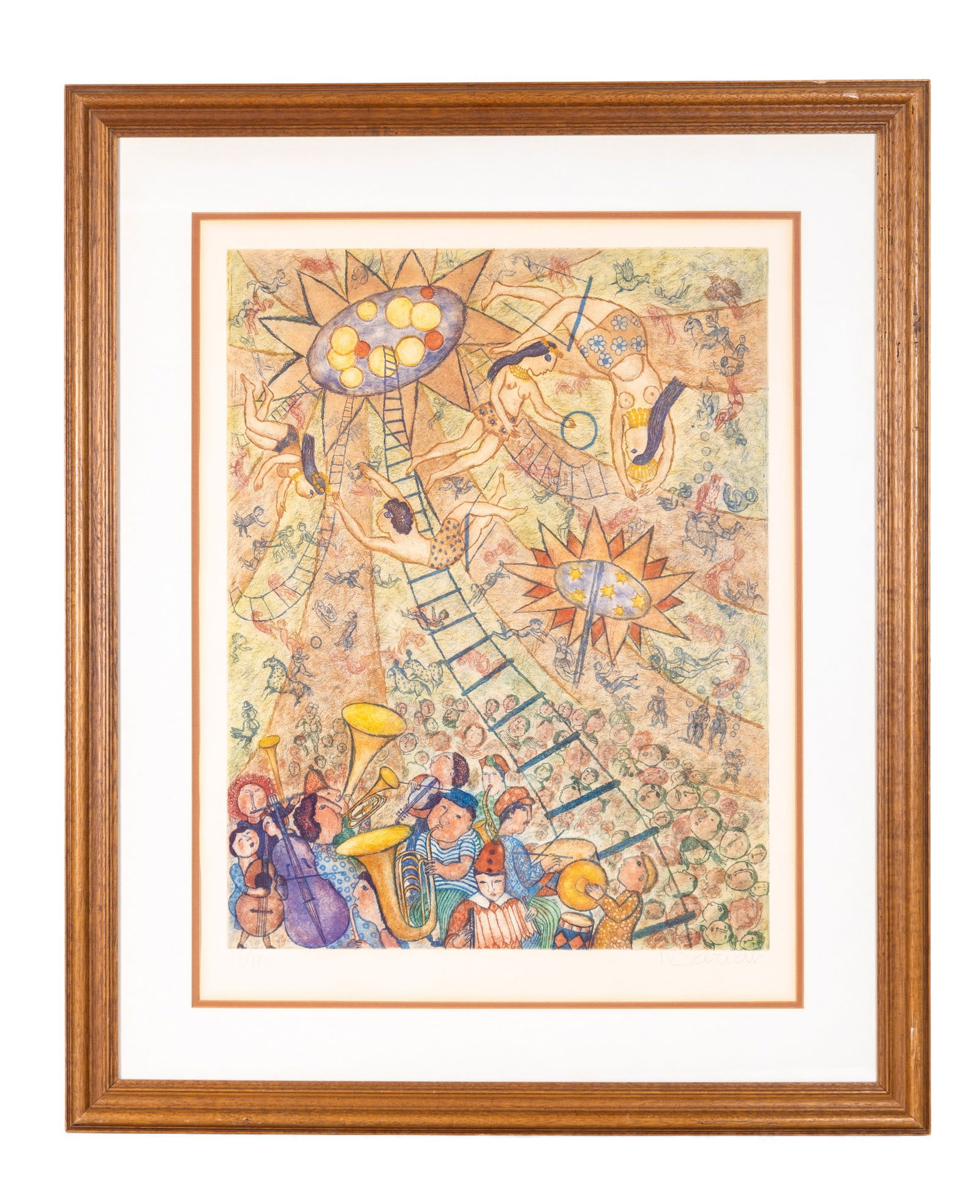 French Color Etching "Circus Suite" (1 of 9)