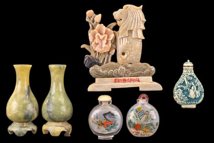 Jade Vases, Snuff Bottles, and More