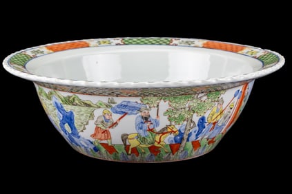 Large Asian Porcelain Jardiniere