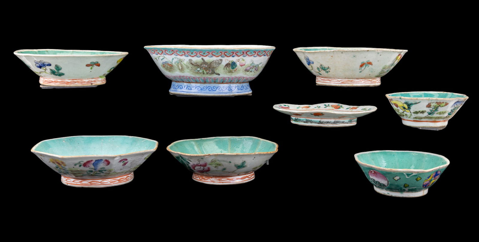 Nyonya and Famille Rose Porcelain Dishes (1 of 19)