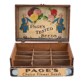 Page's Tested Seeds Counter Display Box
