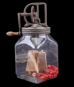 Antique Dazey No. 40 Glass Butter Churn