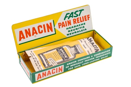 Vintage Anacin Fast Pain Relief Tin