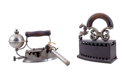 Antique Elaborate Clothes Irons