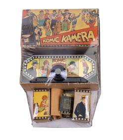 Komic Kamera w/ OB Packaged for display