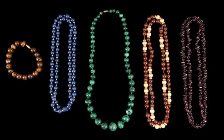 Malachite and Other Necklaces