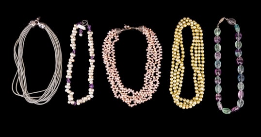 Pearl and Gemstone Necklaces
