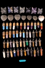 Colorful Stone Pendants and Merkaba