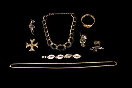 Vintage Designer Gold Tone/GF Jewelry Collection