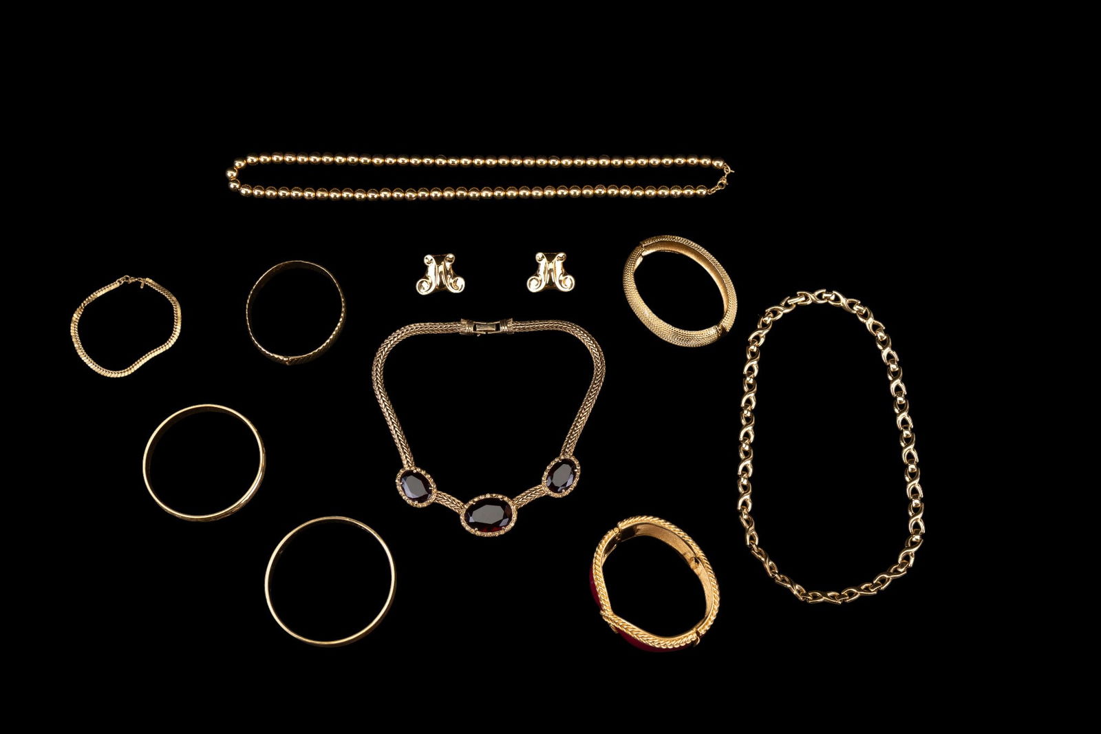 Monet Gold Tone Costume Jewelry (1 of 12)