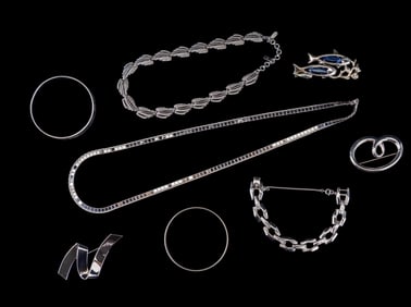 Monet Silver Tone Costume Jewelry