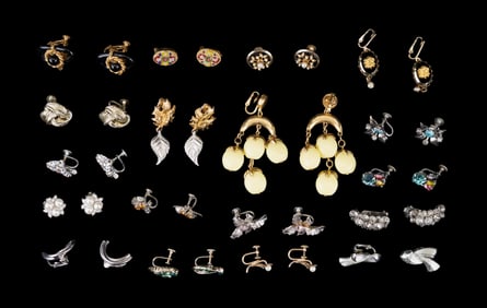Vintage Designer Clip Earring Collection