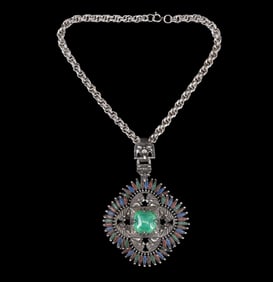 Castle Cliff Kissing Indians Necklace