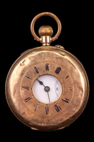 14K Gold French 19th C Pocket Watch