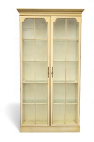 Distressed Italianate Style Display Cabinet