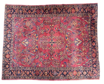 Hand Knotted Persian Area Rug ~6.5'L