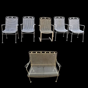 Woodard Patio Chairs and Loveseat