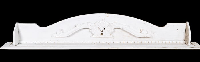 Vintage Painted Mantle Shelf ~5' W