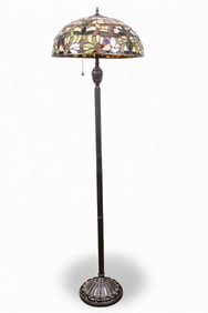Leaded Glass Floor Lamp