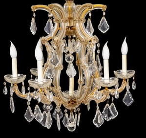 Italian Glass Chandelier