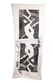 Japanese Woodblock Tapestry / Textile