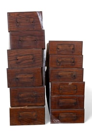 12 More Antique Oak File Drawers