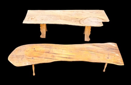 Live Edge Wood Benches / Coffee Tables (2)