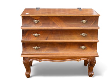 Book Shaped Side Table w/ Drawer, Lift Top