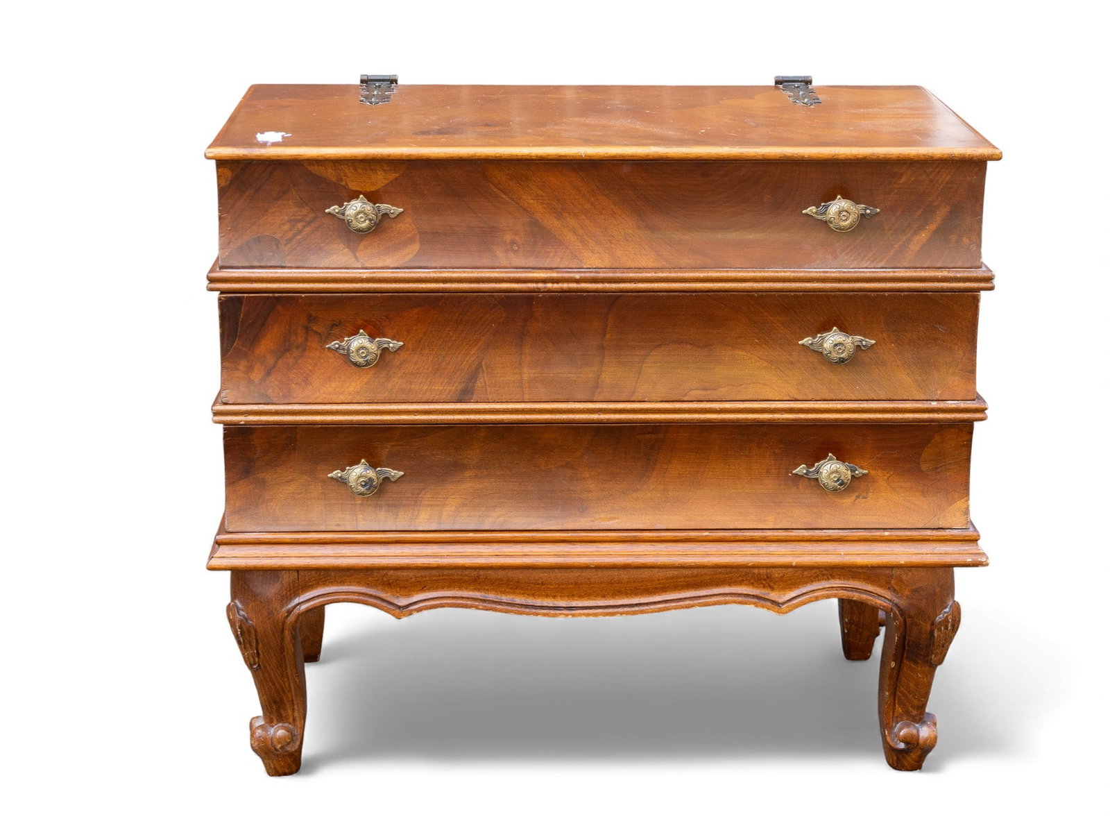 Book Shaped Side Table w/ Drawer, Lift Top (1 of 9)