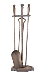 Cahill Arts & Crafts Fireplace Tools c. 1910