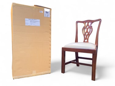 6th Pair Ribbon Chippendale Style Chairs