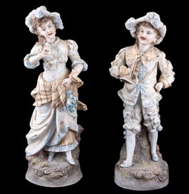 Pair of German Porcelain Figurines