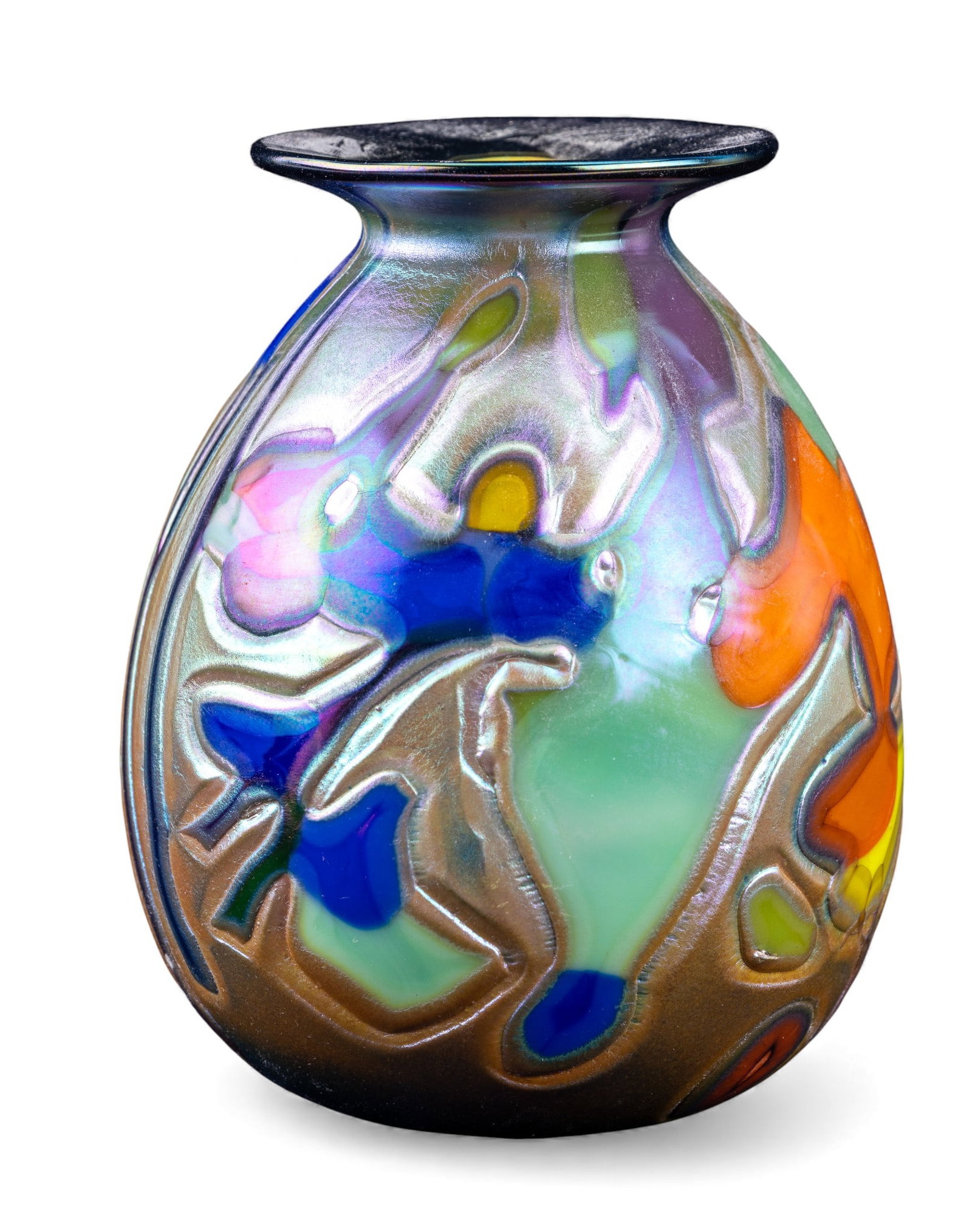 Iridescent Art Glass Vase (1 of 8)