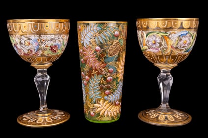 Bohemian Stemware and Uranium Drinking Glasses