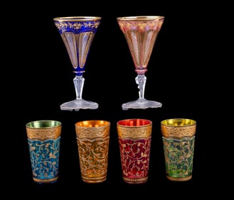 Moser Glass Lot, Stemware